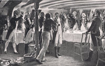 The Evening Before The Battle of Copenhagen, illustration from 